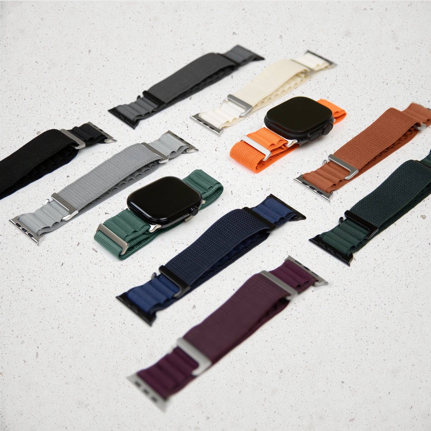 Mobilize Nylon Watch Band - Alpine - Titanium Connector - for Apple 38/40/41mm - Black