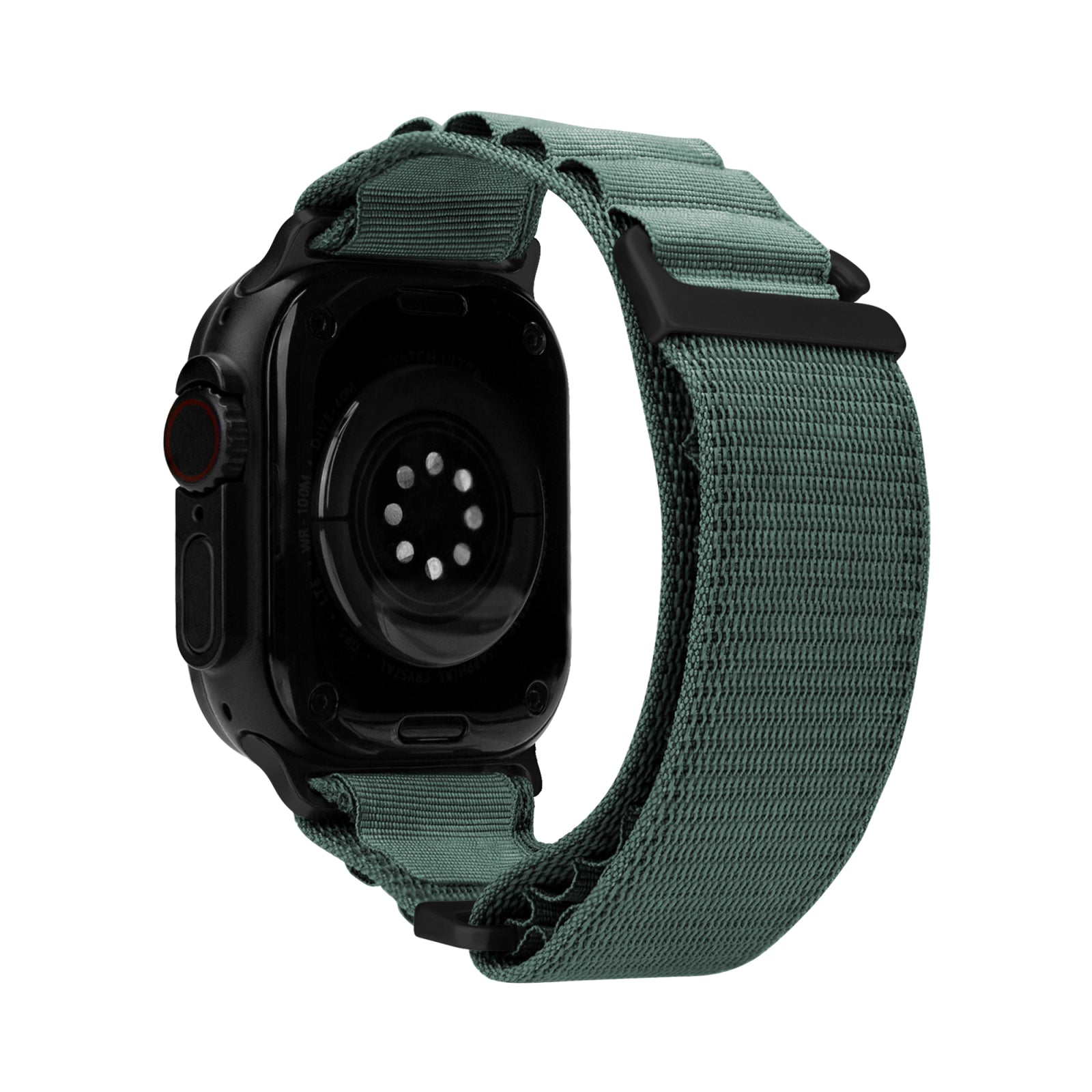 Mobilize Nylon Watch Band - Alpine - Black Connector - for Apple 38/40/41mm - Green