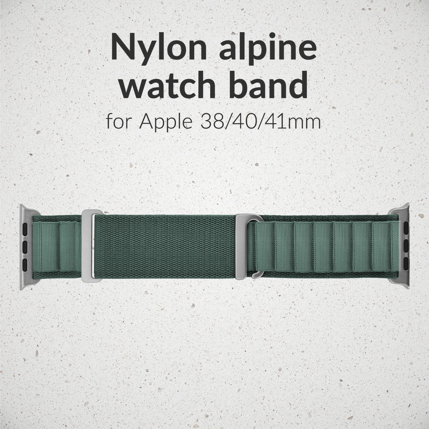 Mobilize Nylon Watch Band - Alpine - Titanium Connector - for Apple 38/40/41mm - Green