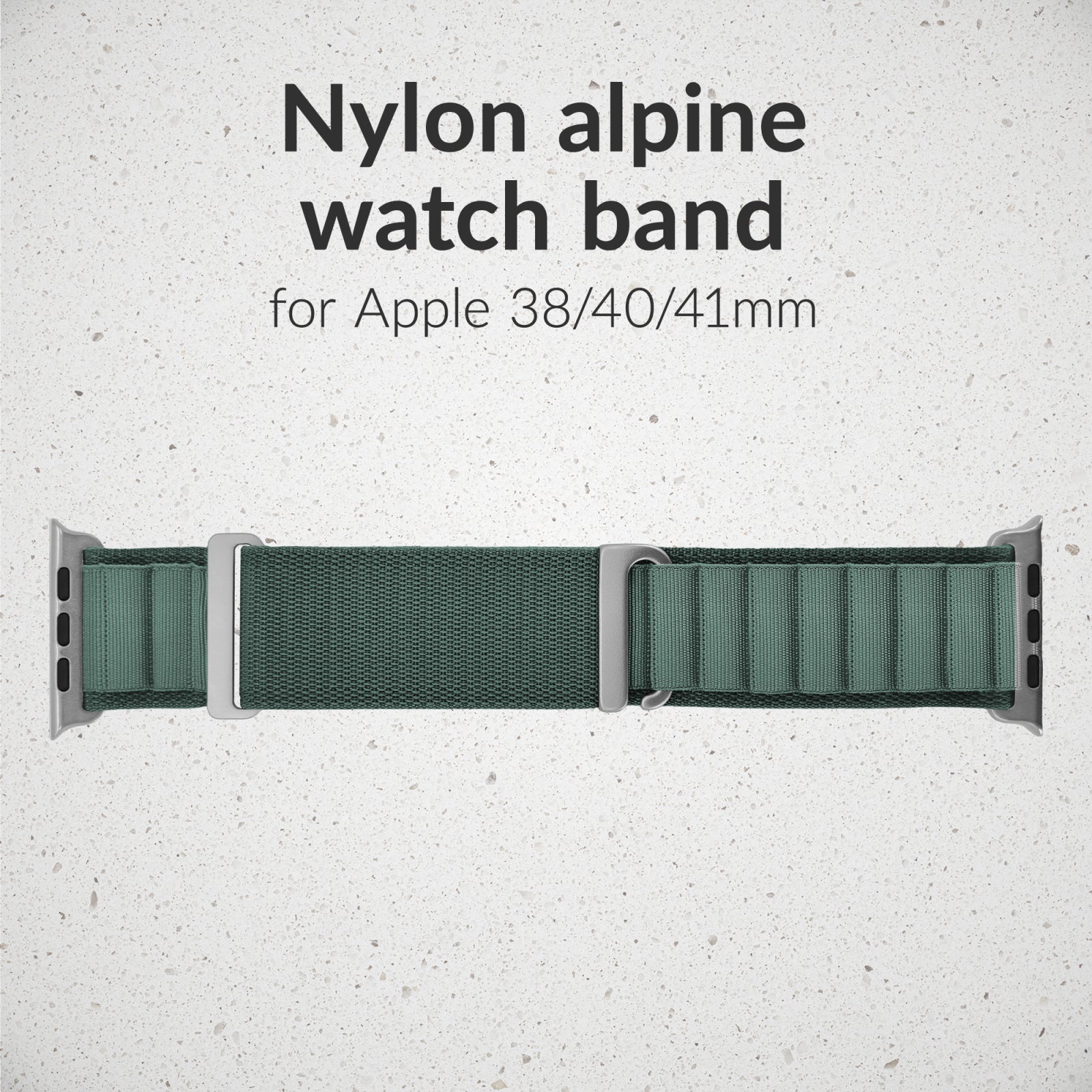 Mobilize Nylon Watch Band - Alpine - Titanium Connector - for Apple 38/40/41mm - Green