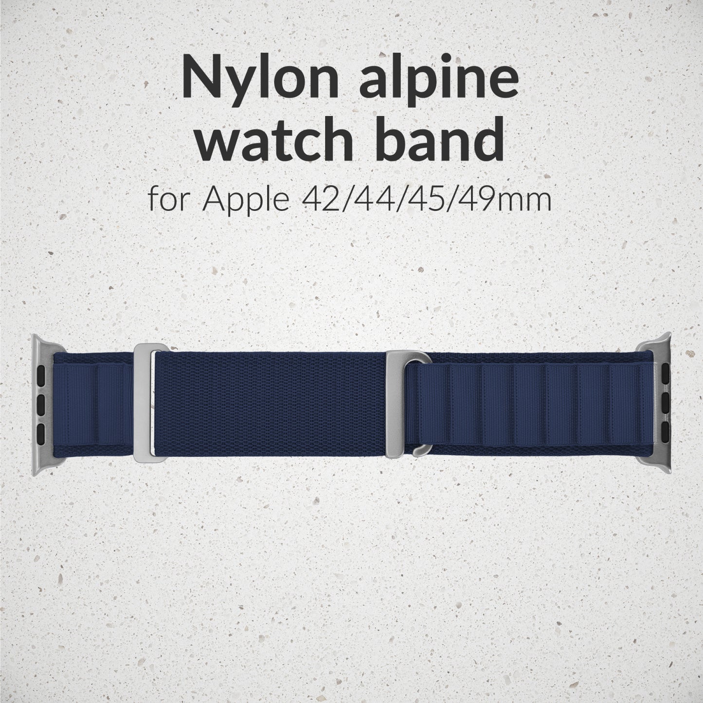 Mobilize Nylon Watch Band - Alpine - Titanium Connector - for Apple 42/44/45/49mm - Blue