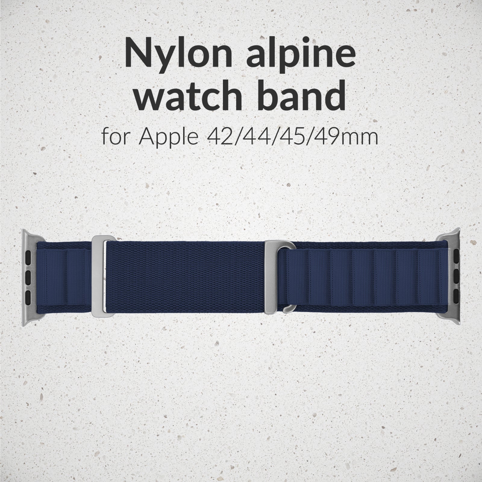 Mobilize Nylon Watch Band - Alpine - Titanium Connector - for Apple 42/44/45/49mm - Blue