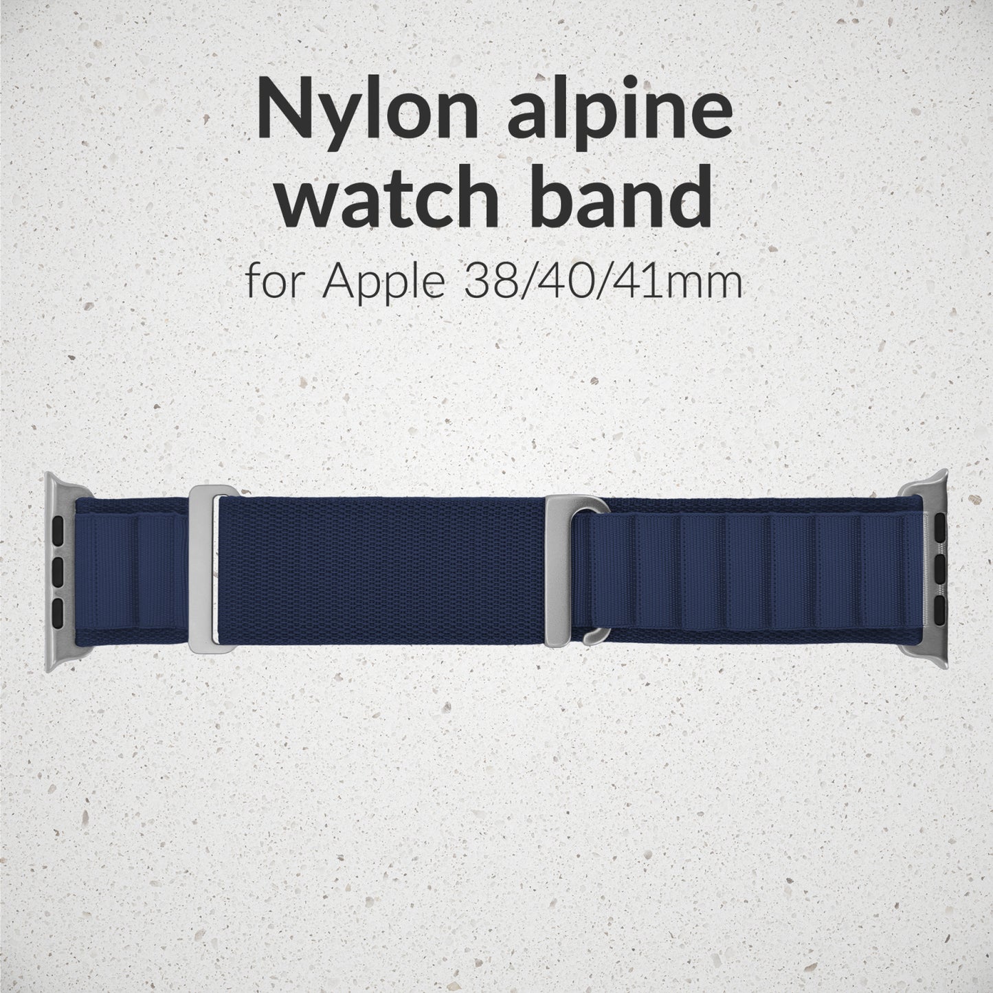 Mobilize Nylon Watch Band - Alpine - Titanium Connector - for Apple 38/40/41mm - Blue