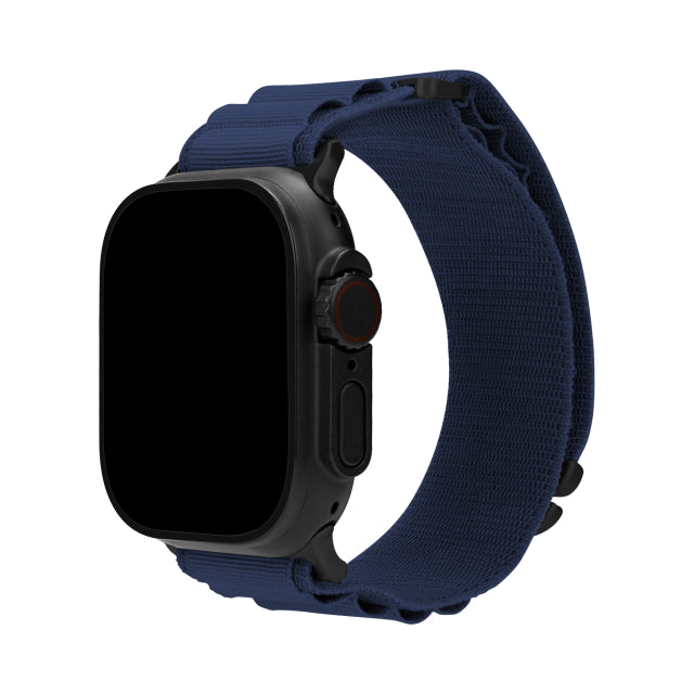 Mobilize Nylon Watch Band - Alpine - Black Connector - for Apple 38/40/41mm - Blue