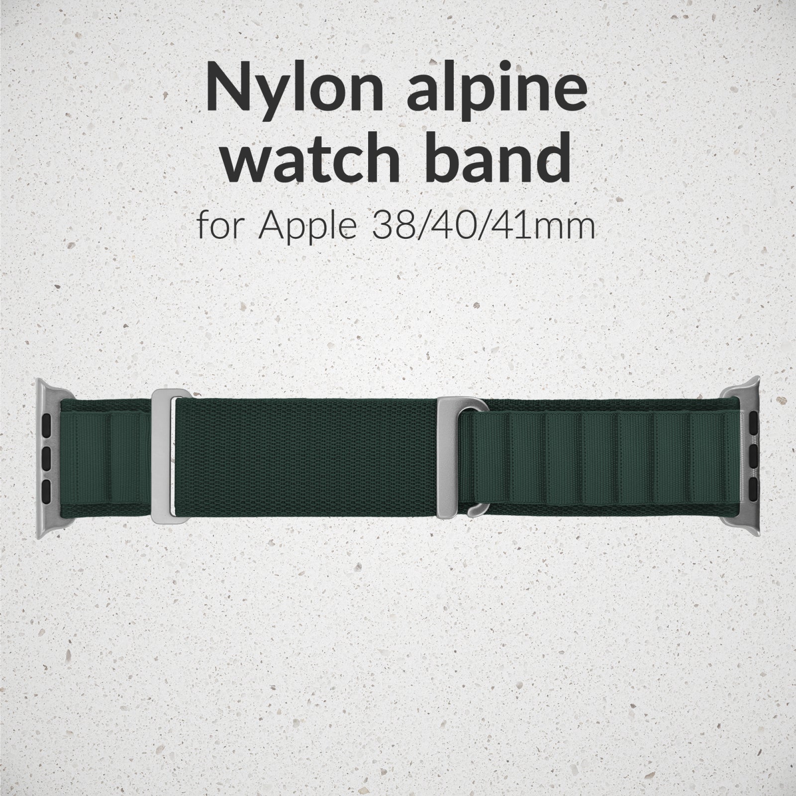 Mobilize Nylon Watch Band - Alpine - Titanium Connector - for Apple 38/40/41mm - Dark Green