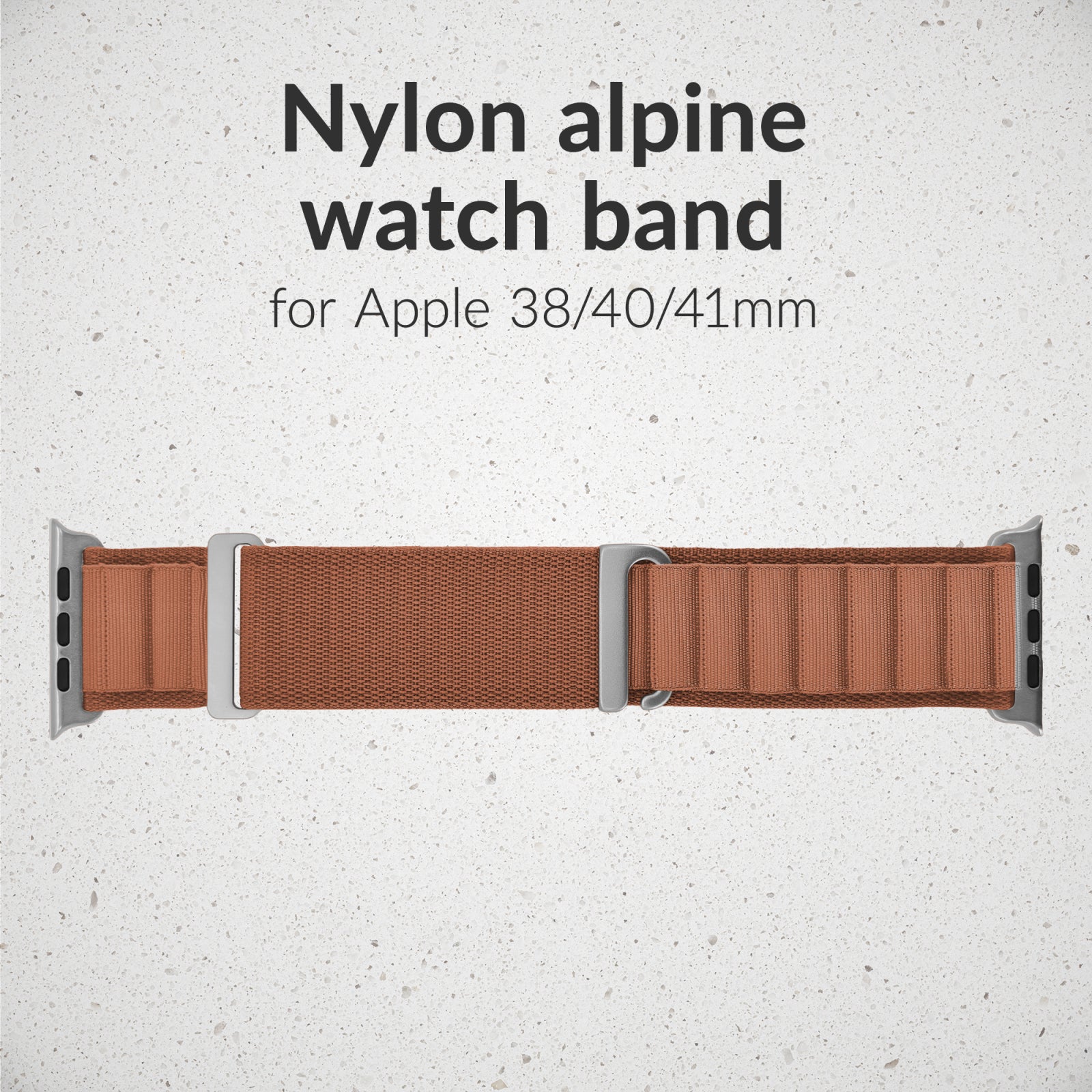 Mobilize Nylon Watch Band - Alpine - Titanium Connector - for Apple 38/40/41mm - Terracotta