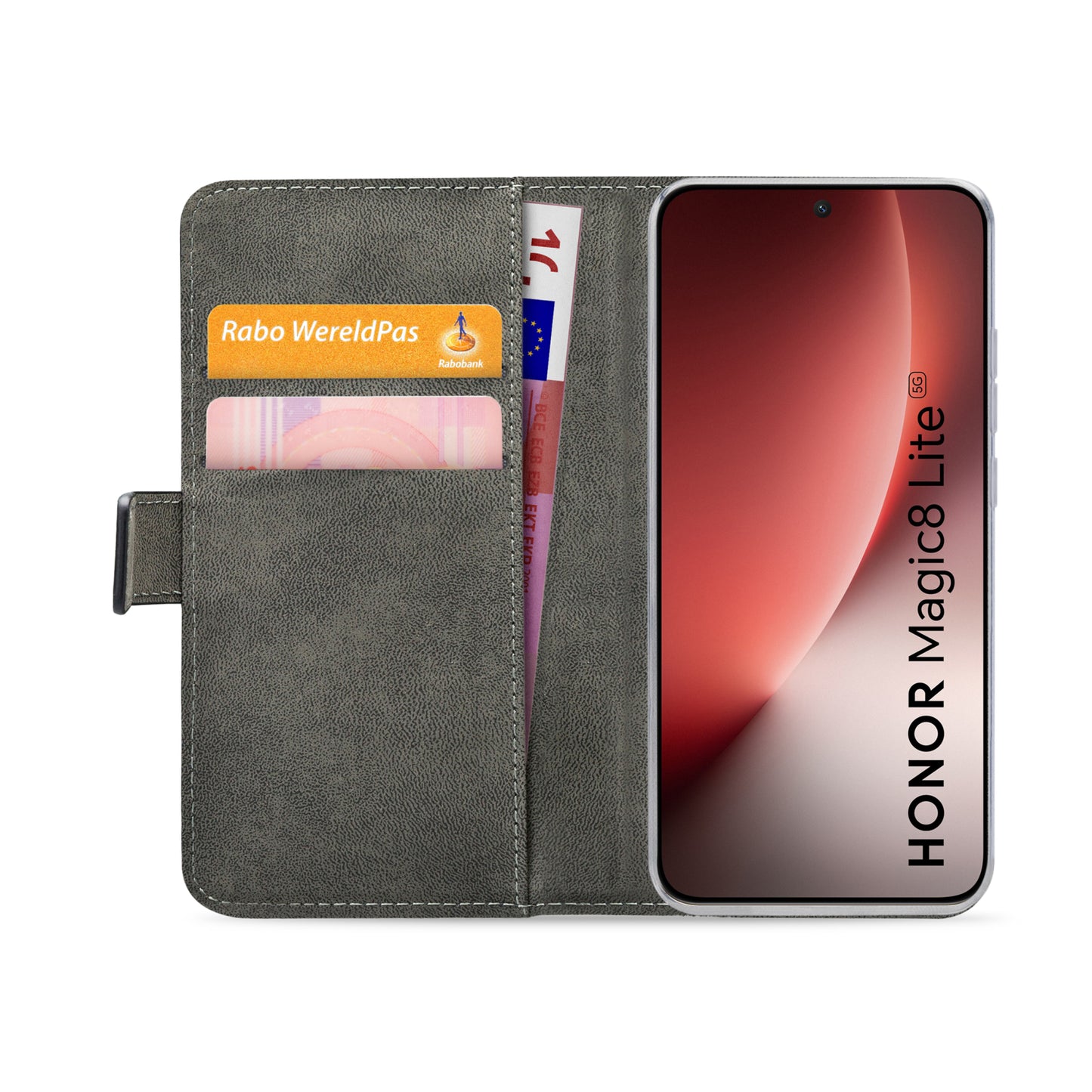 Mobilize Classic Gelly Wallet Book Case Honor Magic8 Lite Black