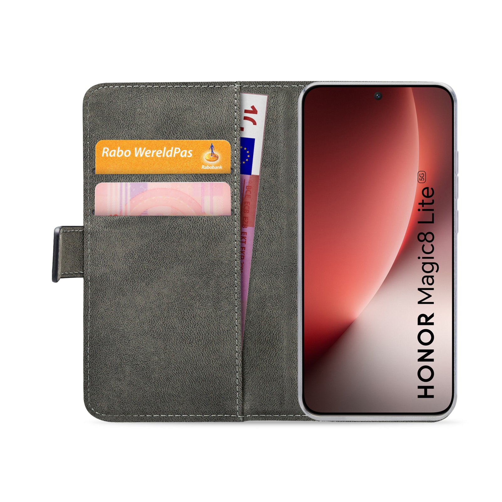 Mobilize Classic Gelly Wallet Book Case Honor Magic8 Lite Black