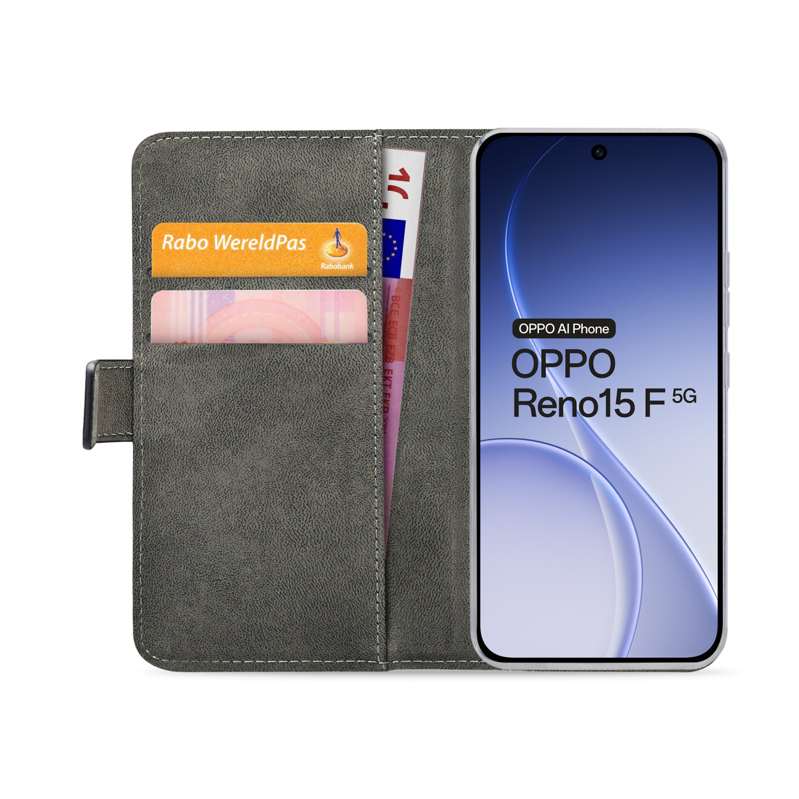 Mobilize Classic Gelly Wallet Book Case OPPO Reno15 F 5G Black