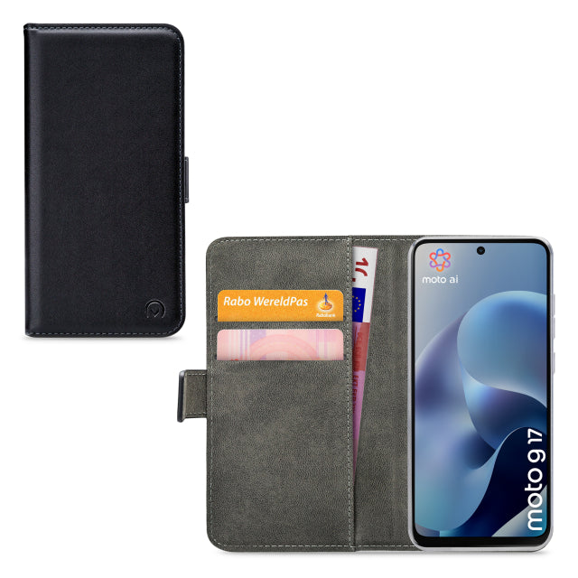 Mobilize Classic Gelly Wallet Book Case Motorola Moto G17/G17 Power Black