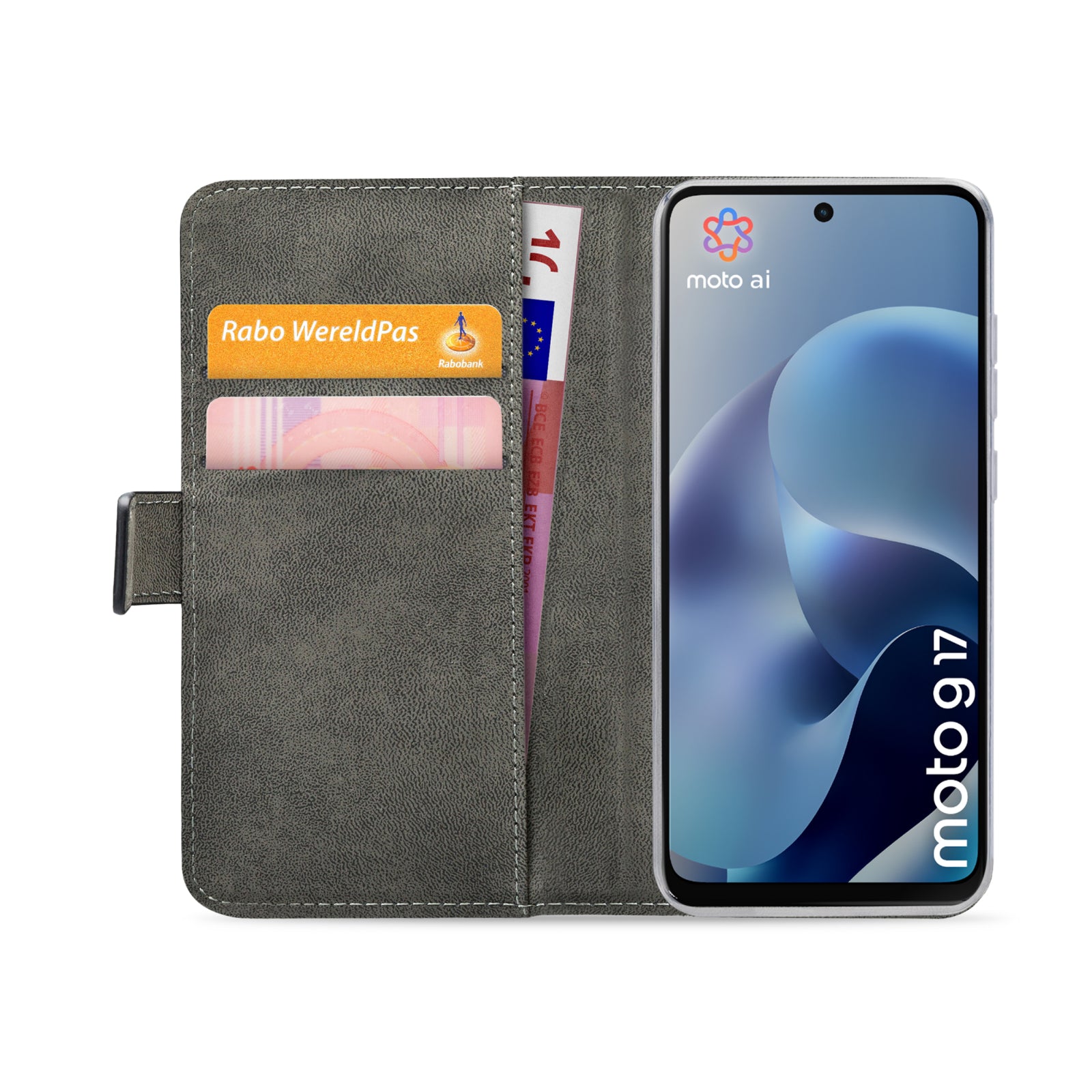 Mobilize Classic Gelly Wallet Book Case Motorola Moto G17/G17 Power Black