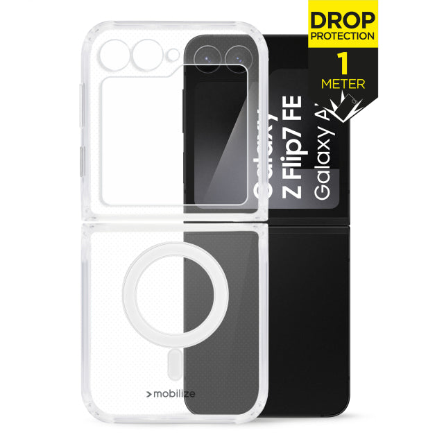Mobilize Magsafe Compatible Coque de protection transparente pour Samsung Galaxy Z Flip8 FE