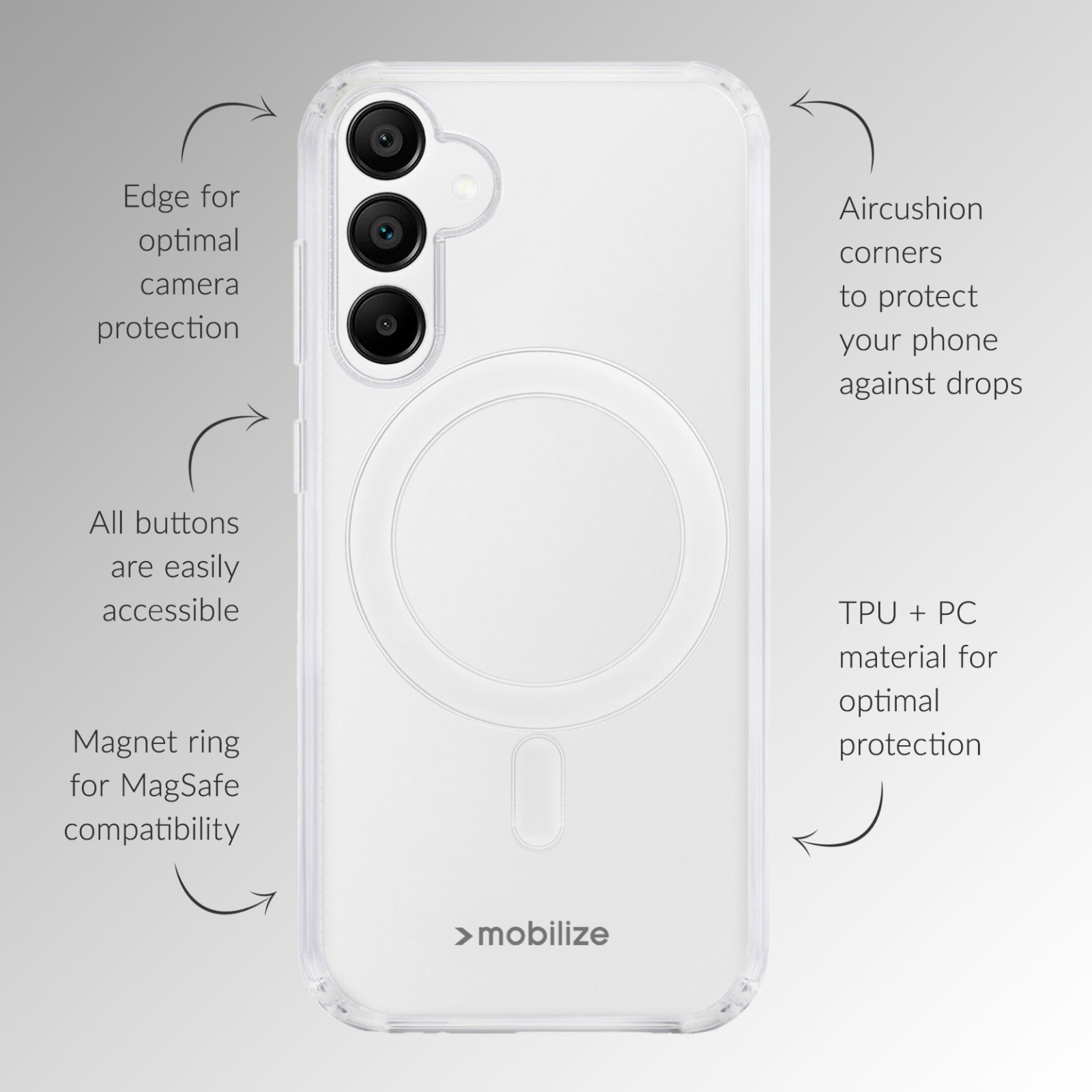 Mobilize Magsafe Compatible Naked Protection Case for Google Pixel 11 Pro XL Clear