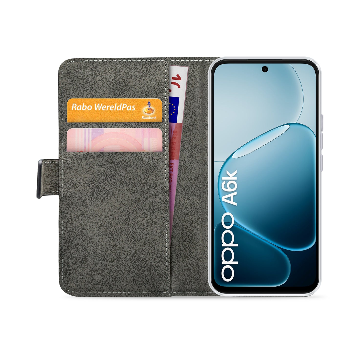 Mobilize Classic Gelly Wallet Book Case OPPO A6k 5G Black