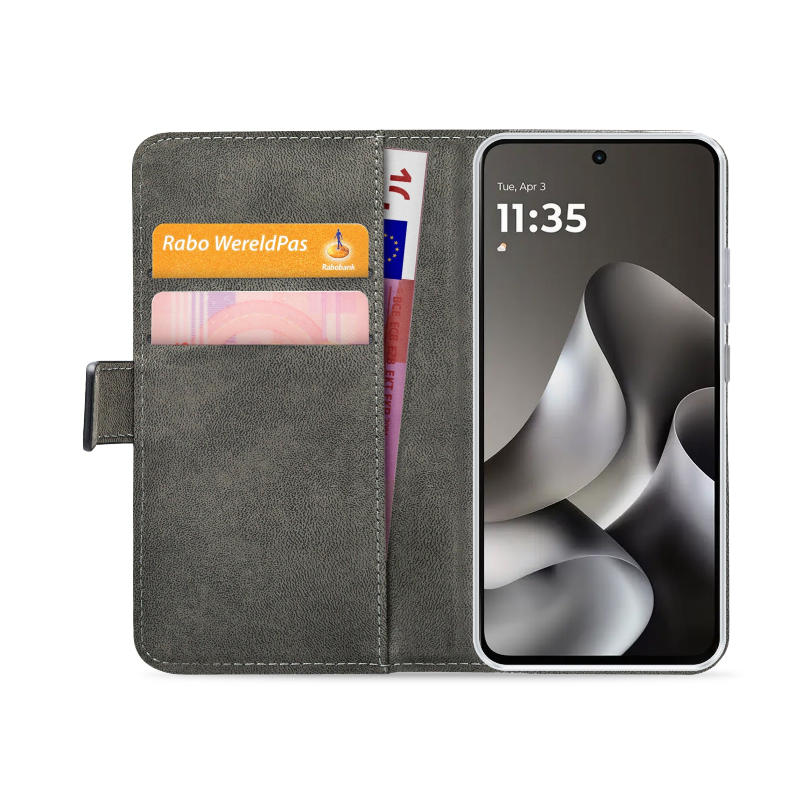 Mobilize Classic Gelly Wallet Book Case Motorola Moto G47 Black