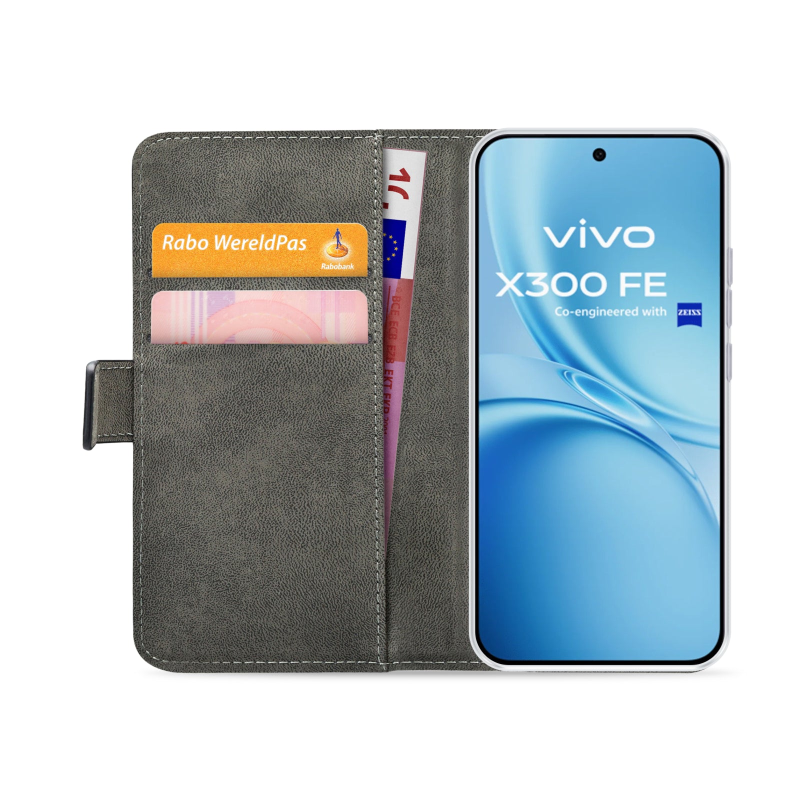 Mobilize Classic Gelly Wallet Book Case Vivo X300 FE Black