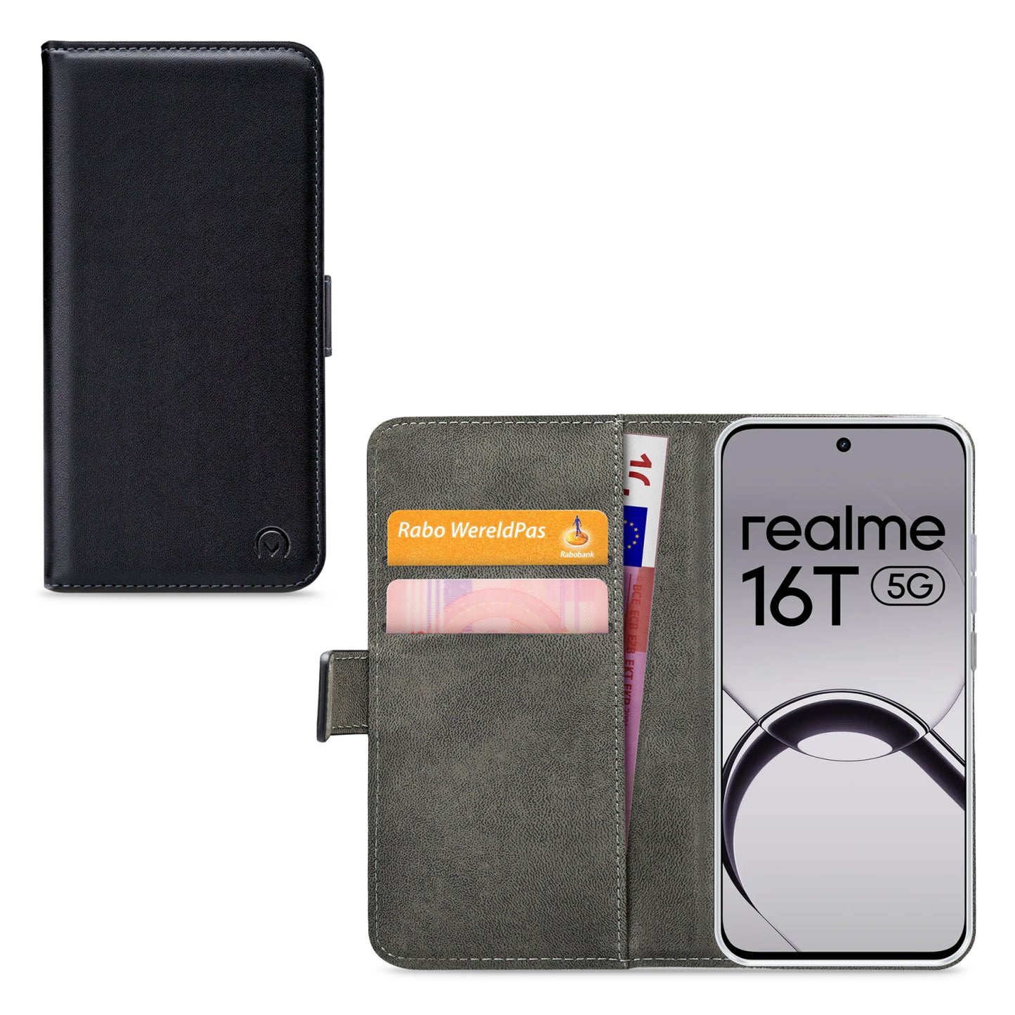 Mobilize Classic Gelly Wallet Book Case realme 16T 5G Black