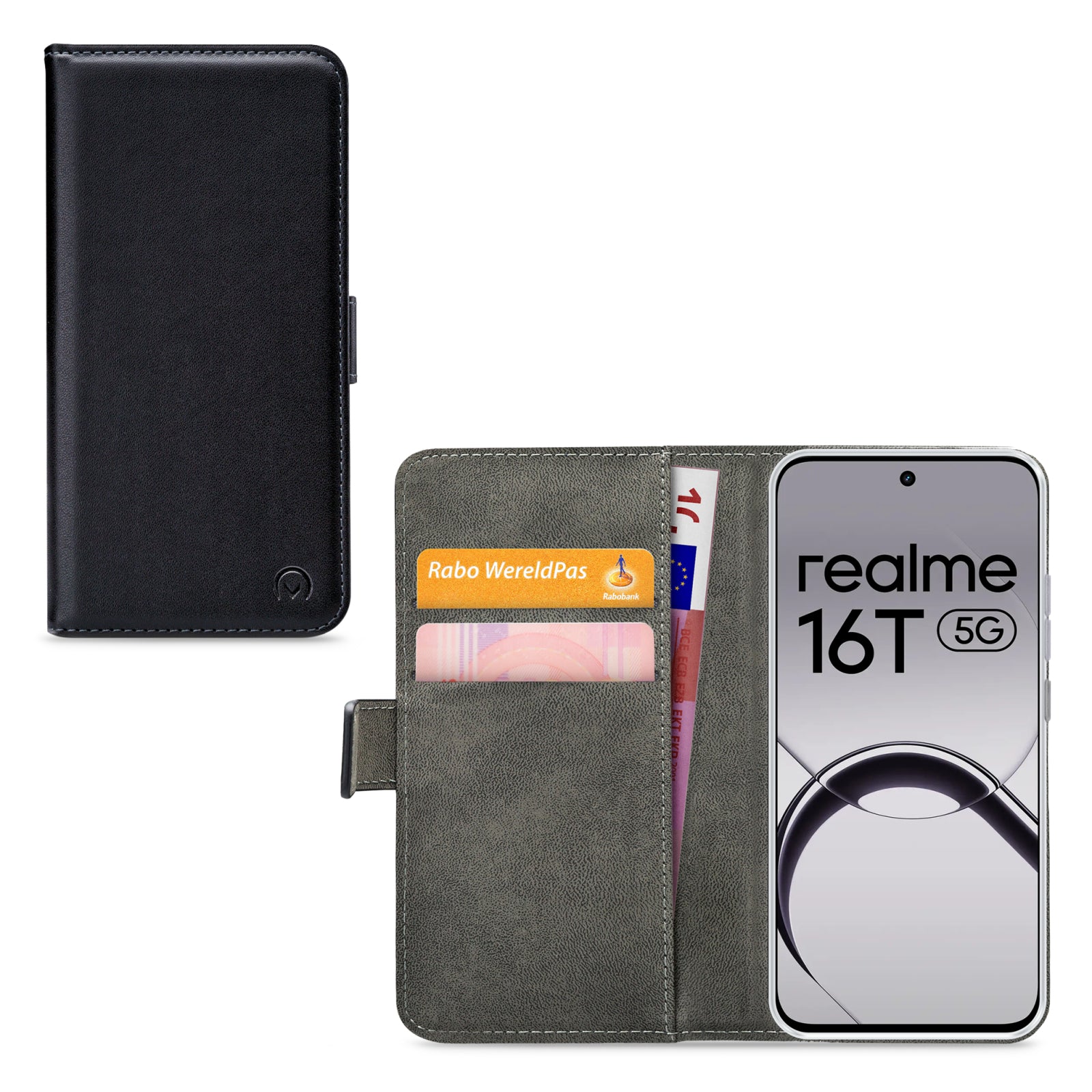 Mobilize Classic Gelly Wallet Book Case realme 16T 5G Black