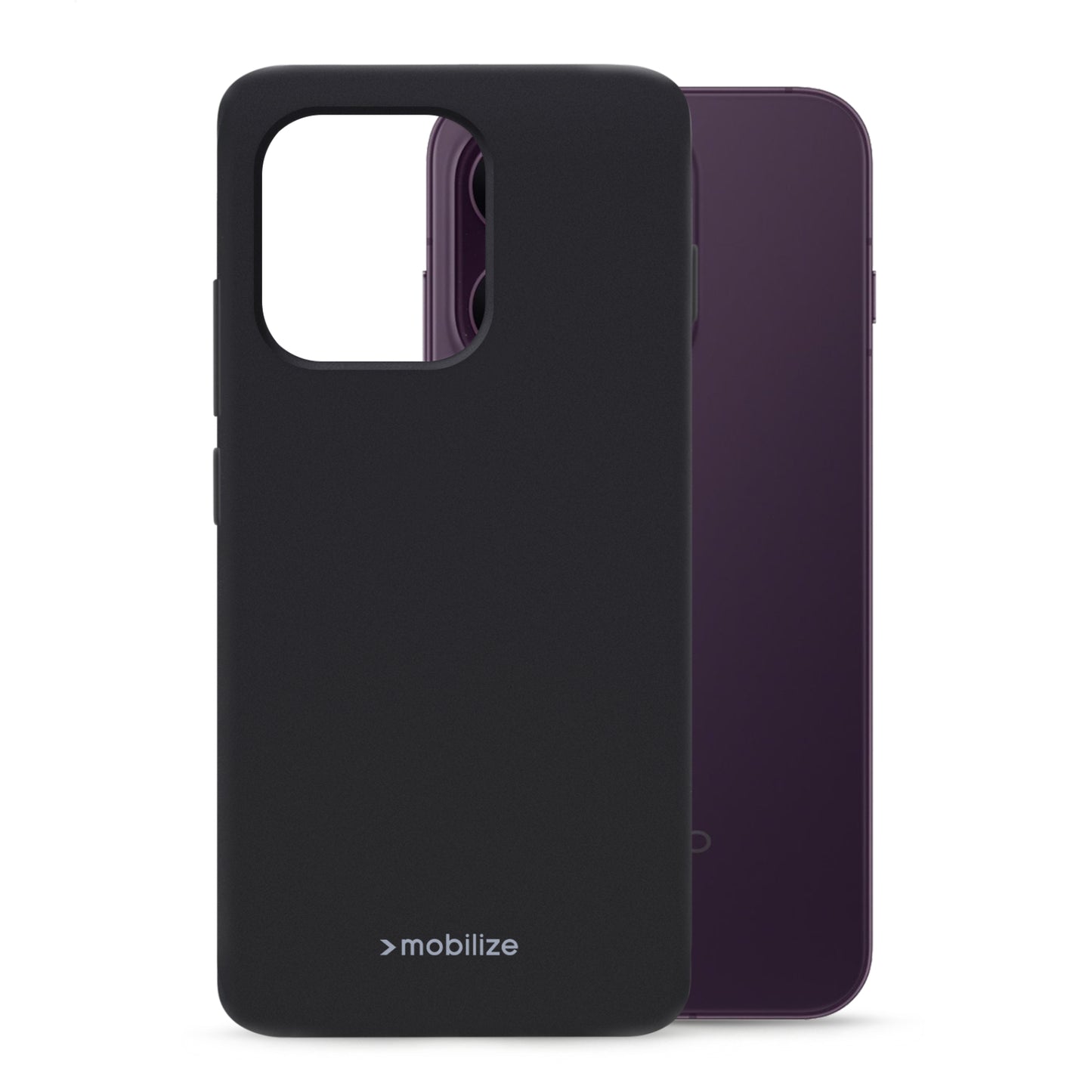 Mobilize Rubber Gelly Case OPPO Reno16 5G Matt Black