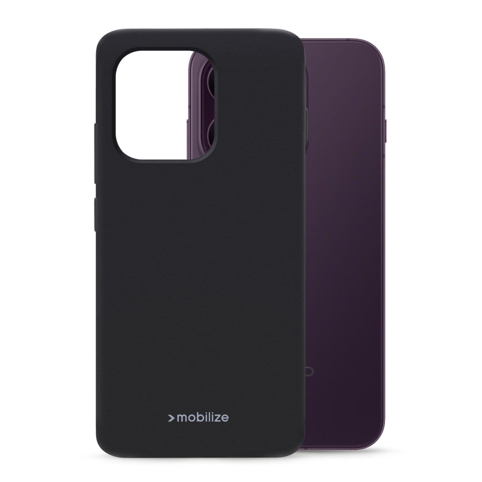 Mobilize Rubber Gelly Case OPPO Reno16 5G Matt Black