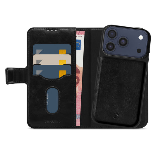 Mobilize 2in1 Magsafe Compatible Gelly Wallet Case Apple iPhone 17 Pro/18 Pro Black