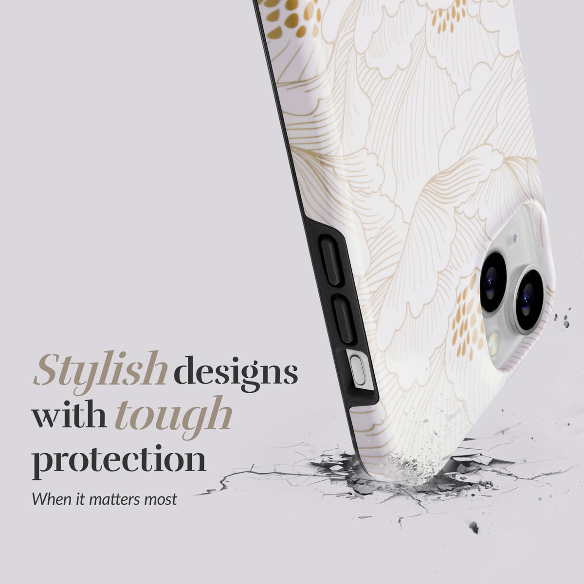 MIO White Roses Magsafe Compatible for iPhone 17 Pro/18 Pro