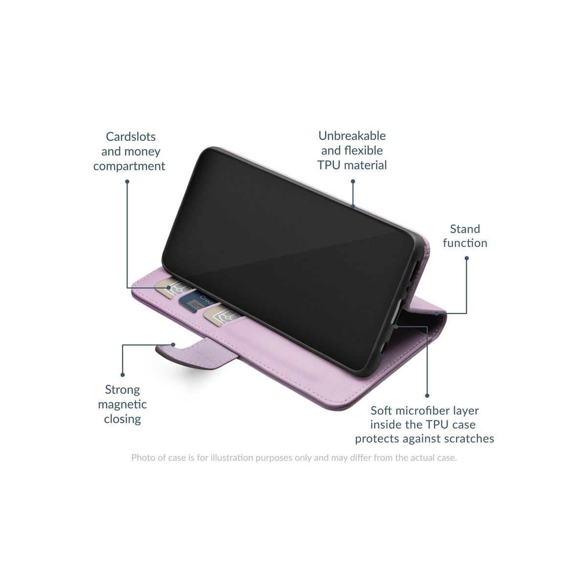 Mobilize Premium Gelly Wallet Book Case Apple iPhone 17 Pro Max/18 Pro Max Purple