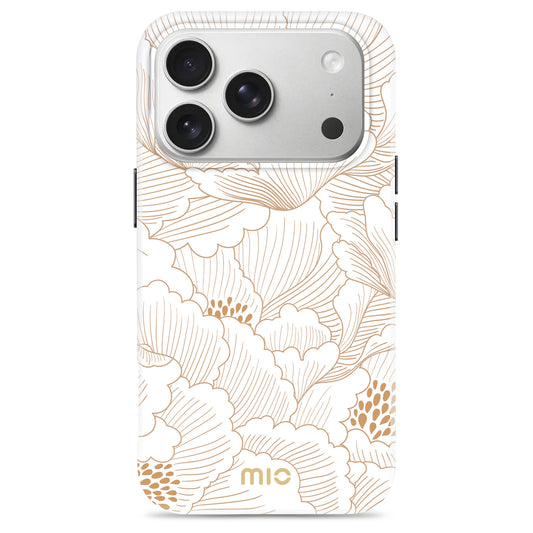 MIO White Roses Magsafe Compatible for iPhone 17 Pro Max/18 Pro Max