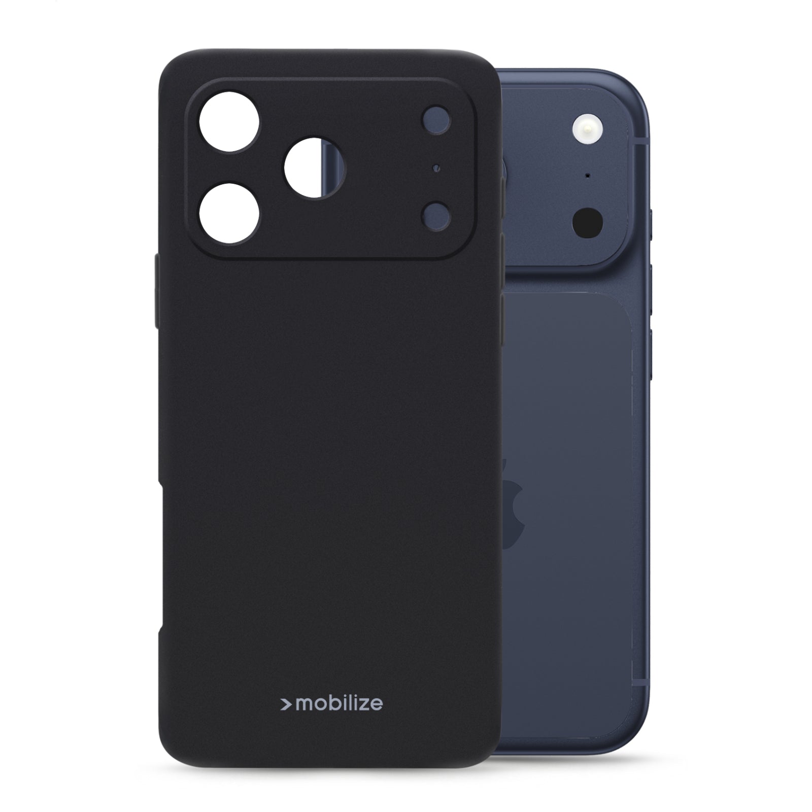 Mobilize Rubber Gelly Case Apple iPhone 17 Pro/18 Pro Matt Black