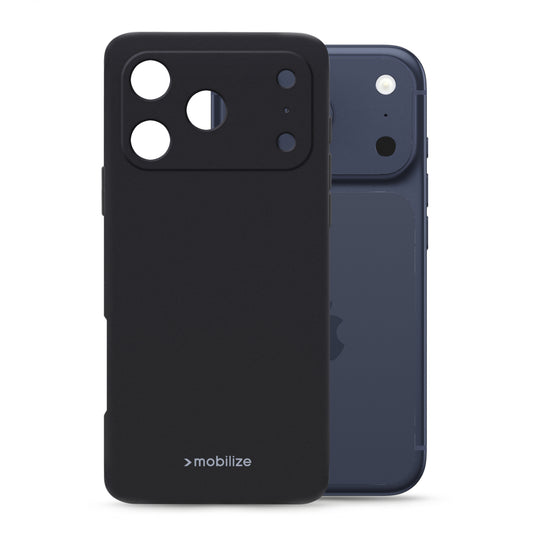 Mobilize Rubber Gelly Case Apple iPhone 17 Pro/18 Pro Matt Black