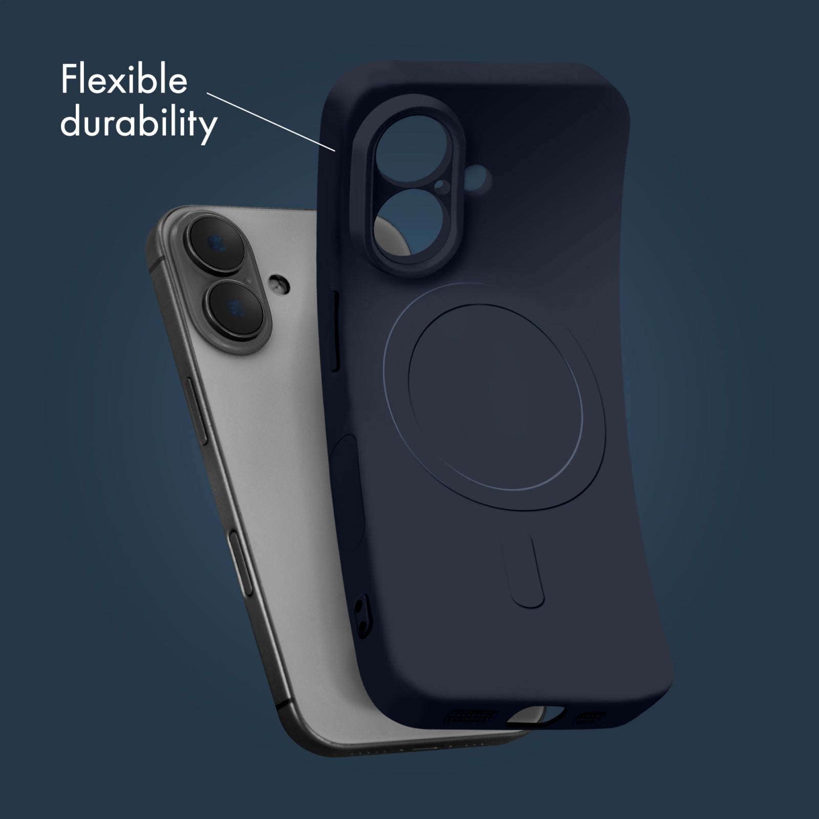 My Style Protective Flex Magsafe Compatible Case for Samsung Galaxy S25 FE 5G/S26 FE 5G Midnight Blue