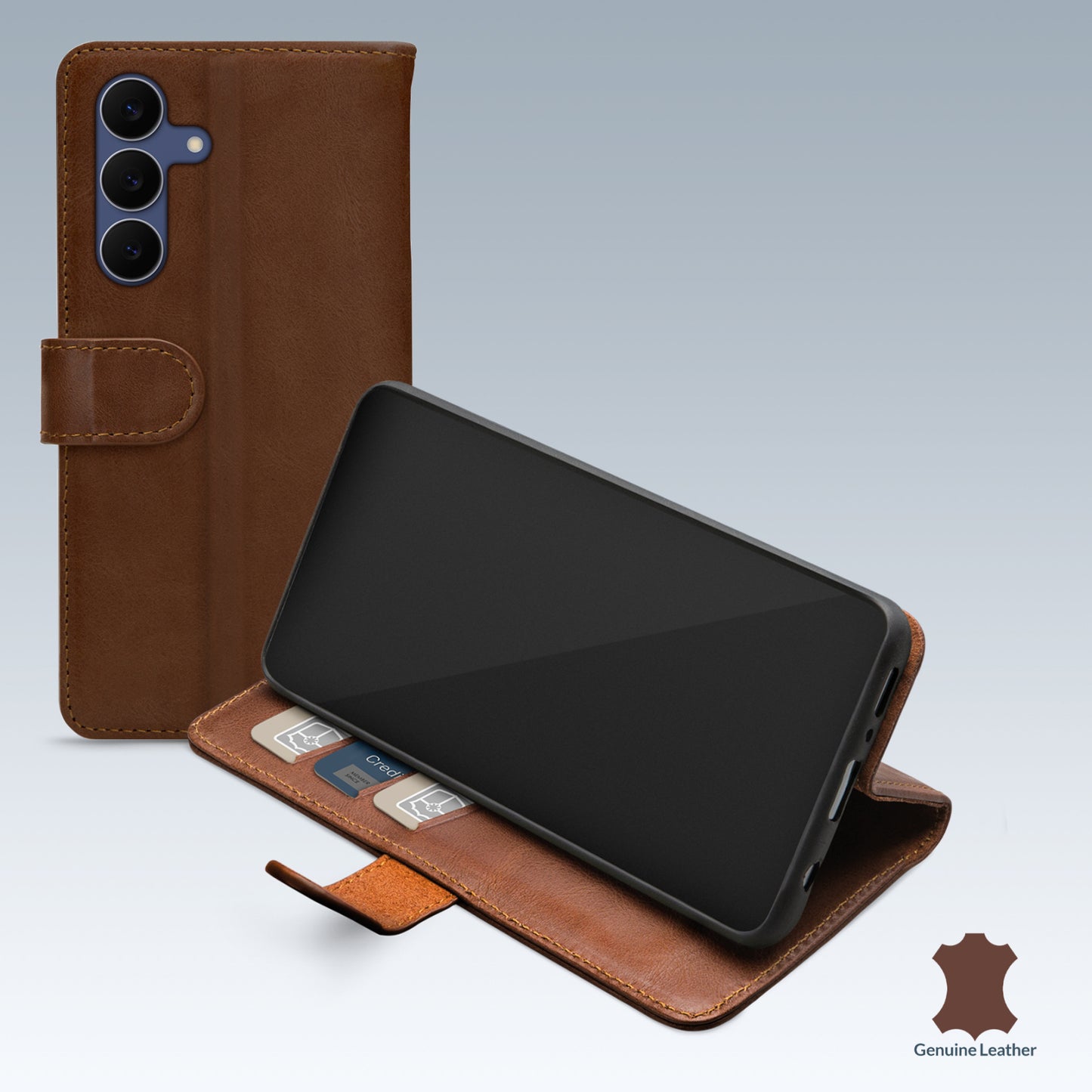 Mobilize Leather Wallet Samsung Galaxy S25 FE 5G/S26 FE 5G Brown
