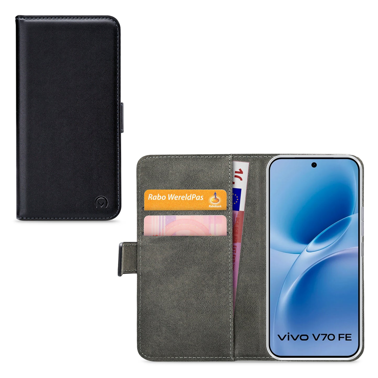 Mobilize Classic Gelly Wallet Book Case Vivo V70 FE 5G Black