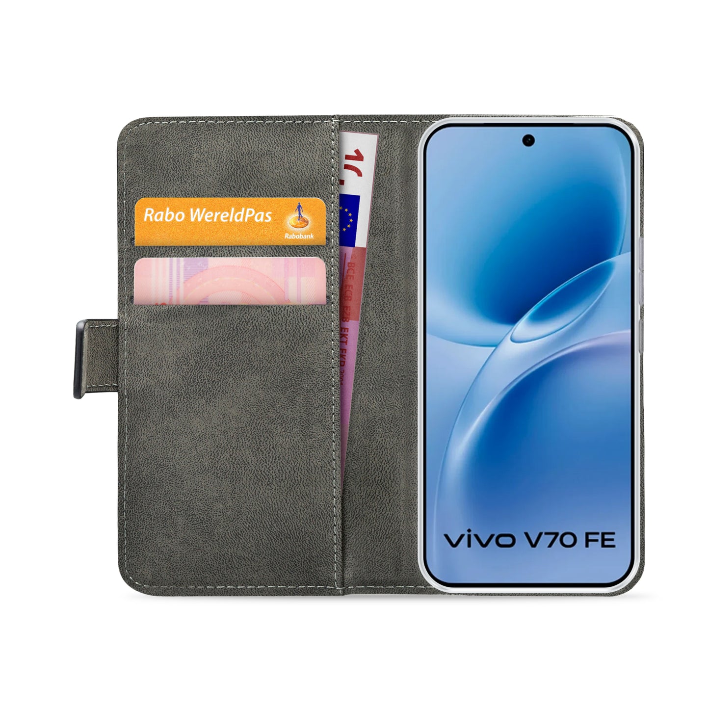 Mobilize Classic Gelly Wallet Book Case Vivo V70 FE 5G Black