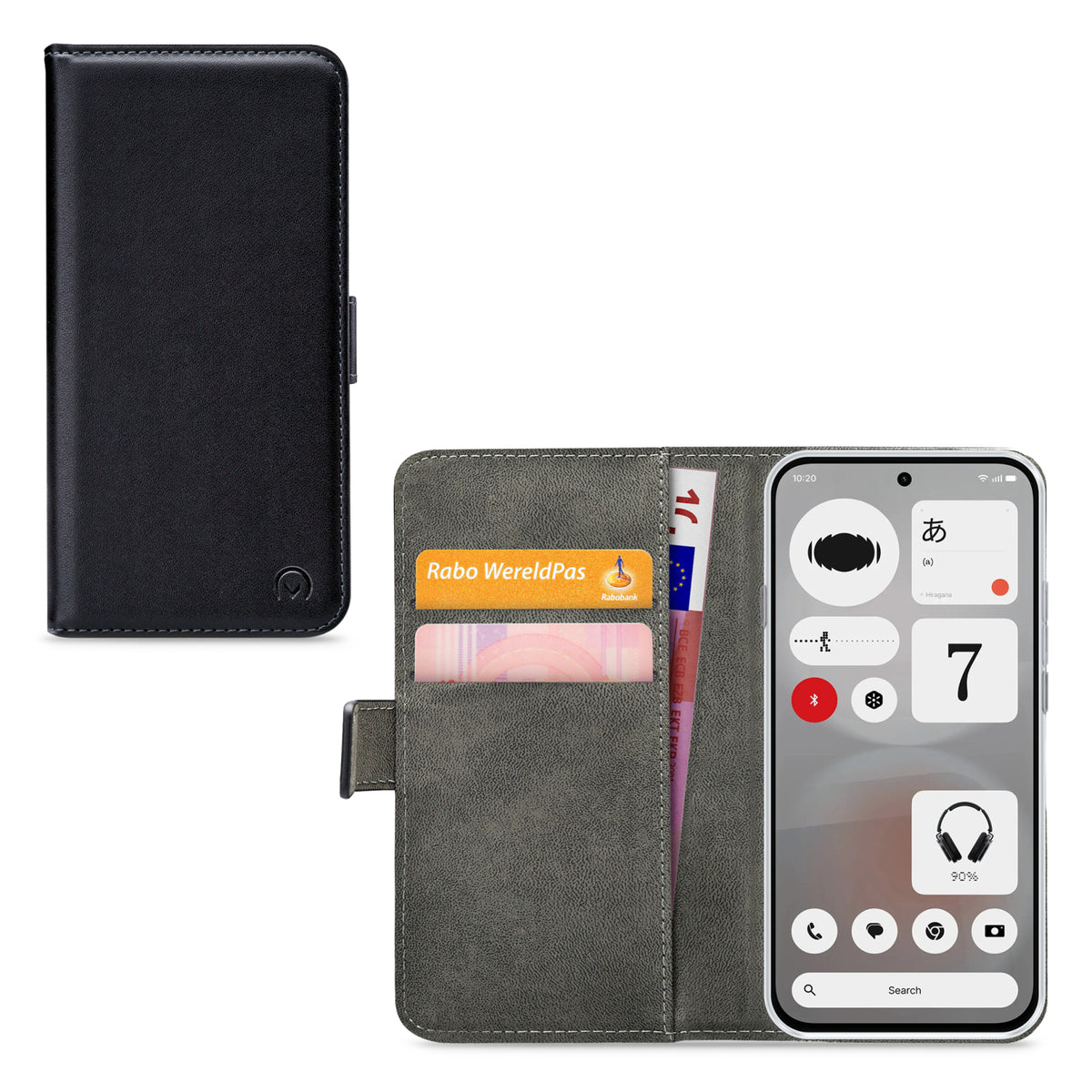 Mobilize Classic Gelly Wallet Book Case Nothing Phone (4b) Black