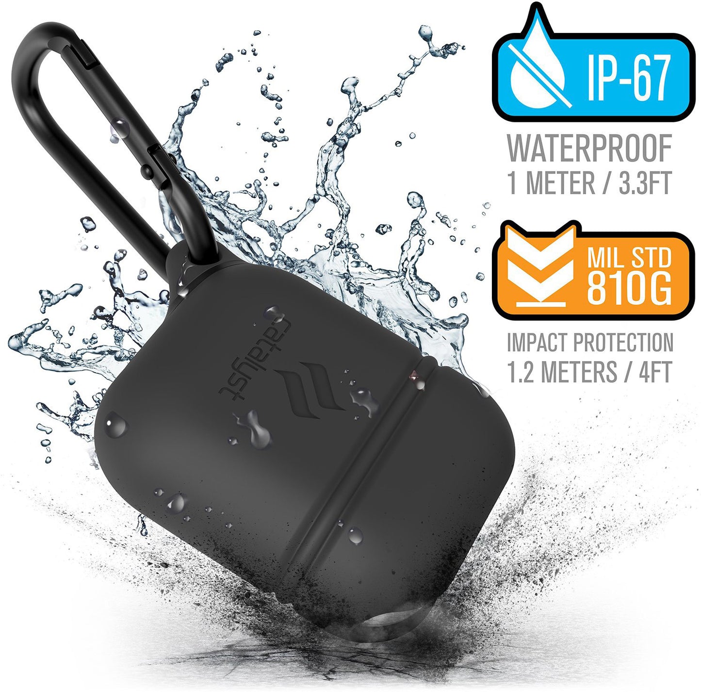 Catalyst Waterproof Case Apple Airpods Slate Grey