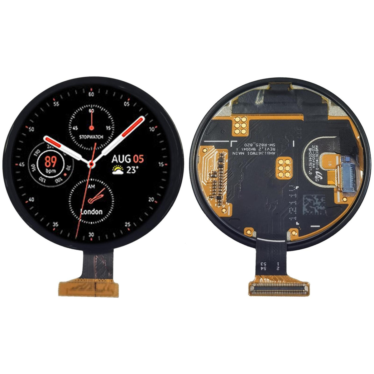 Display unit AMOLED voor Samsung Galaxy Watch Active2 44mm SM-R820/R825
