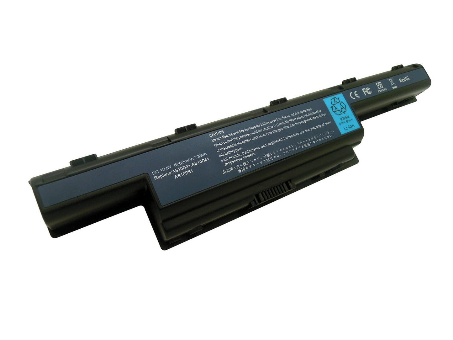 Batterie d'ordinateur portable étendue 6600mAh