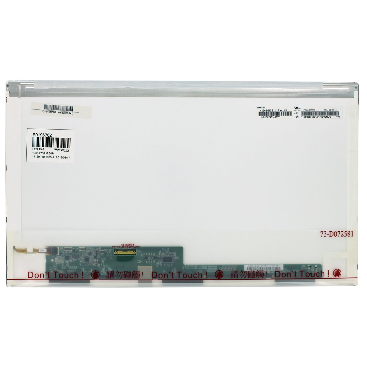 15.6 Inch LCD Scherm 1366x768 Mat 30Pin eDP