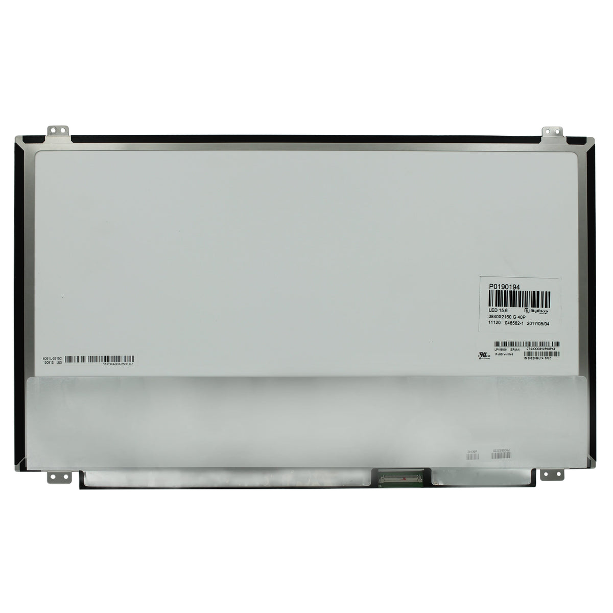 15.6 inch LCD Scherm 3840x2160 Glans 40Pin eDP, IPS