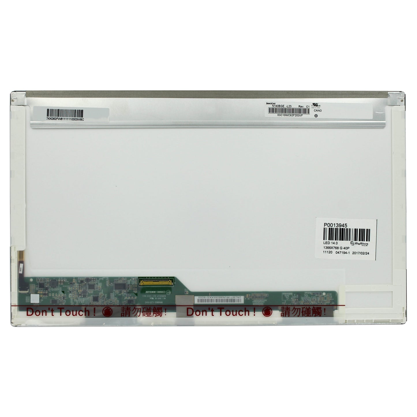 14.0 Inch LCD Scherm 1366x768 Glans 40Pin