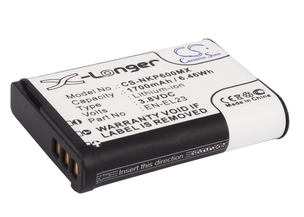 Batterie d'appareil photo numérique 3.8V 1700mAh Li-ion pour Nikon