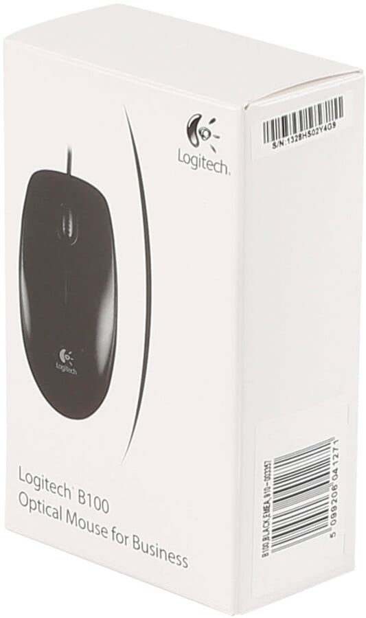 Logitech B100 Optische Maus USB - Schwarz