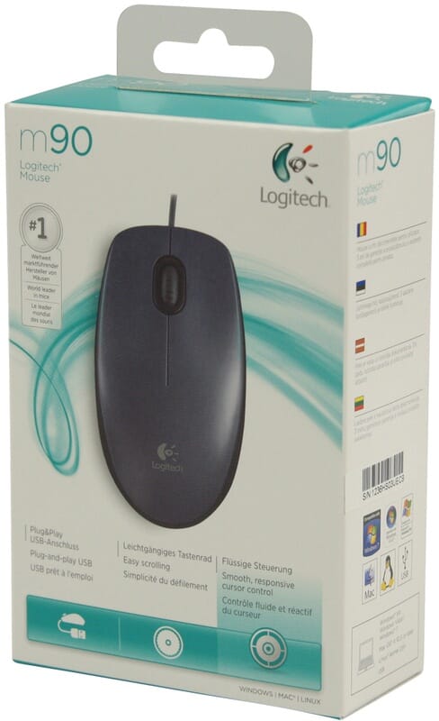 Souris optique USB Logitech M90 - Noir