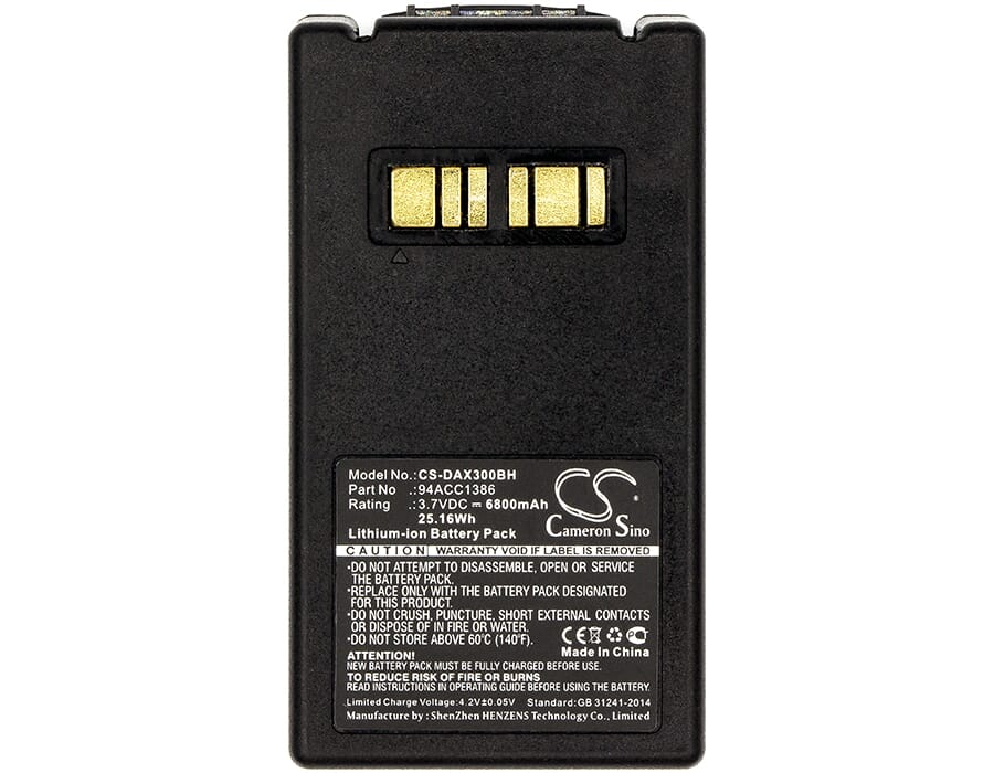 Barcode Scanner accu 3.7V 6800mAh