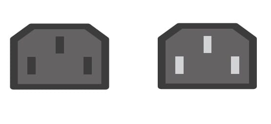 IEC320-C13 naar C14 Stroomverlengkabel 2 Meter - Zwart