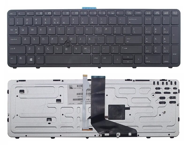 HP Laptop Tastatur Qwerty US + Trackpoint, Hintergrundbeleuchtet