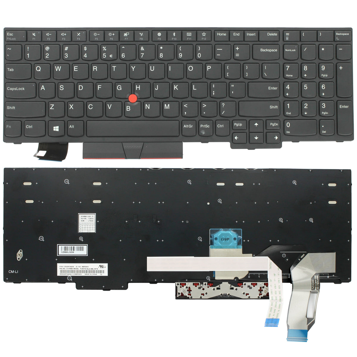 Lenovo Laptop Toetsenbord Qwerty US