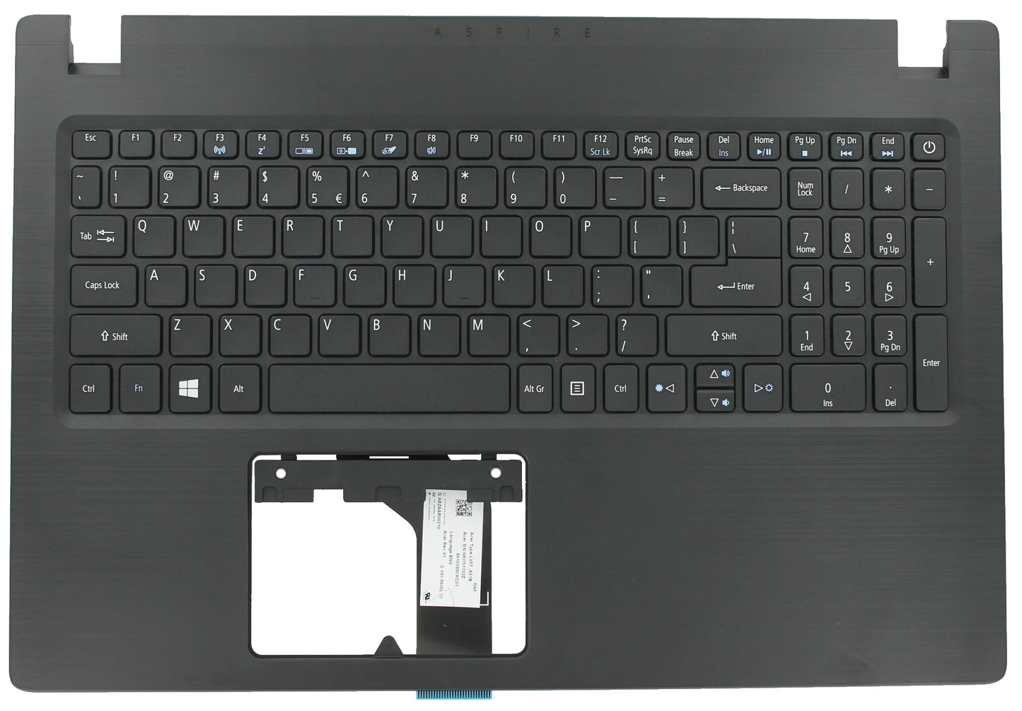 Acer Laptop Toetsenbord Qwerty US + Top Cover