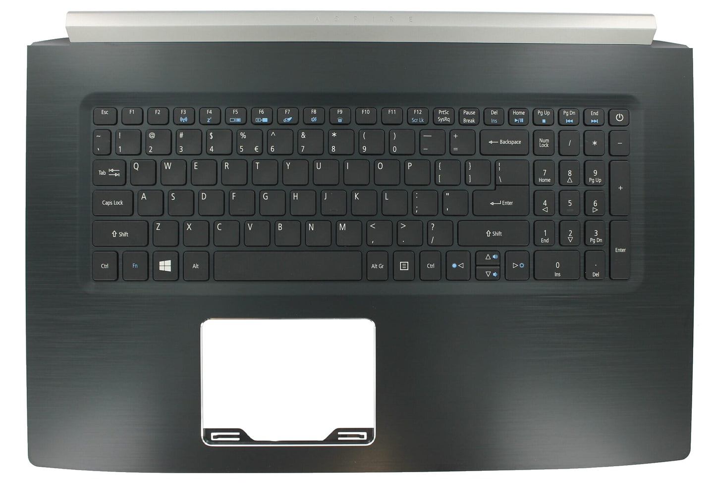 Clavier d'ordinateur portable Acer Qwerty US + capot supérieur - Noir